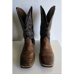 Ariat Drover Ultra Western Cowboys Pull On Boots In Sorrel Crunch Size 9EE